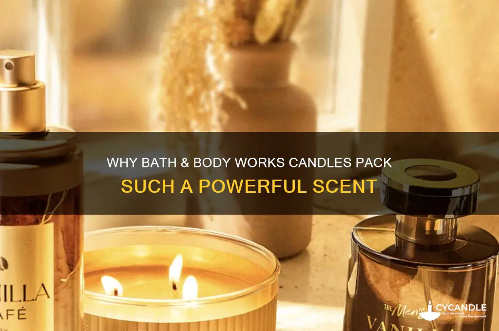 why are bath and body works candles so strong