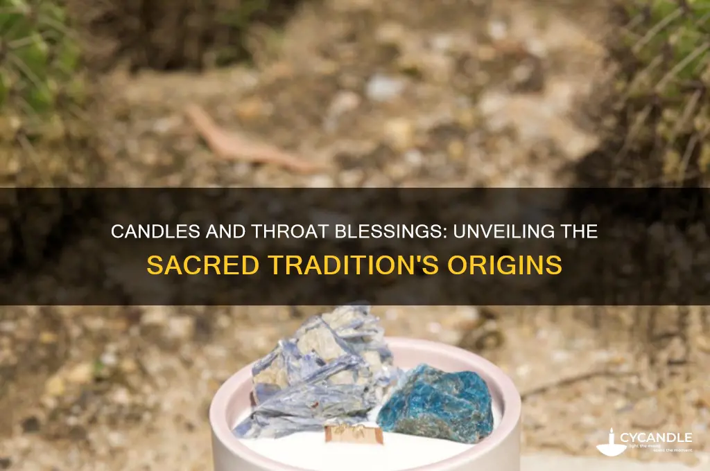 why are candles used to bless throats