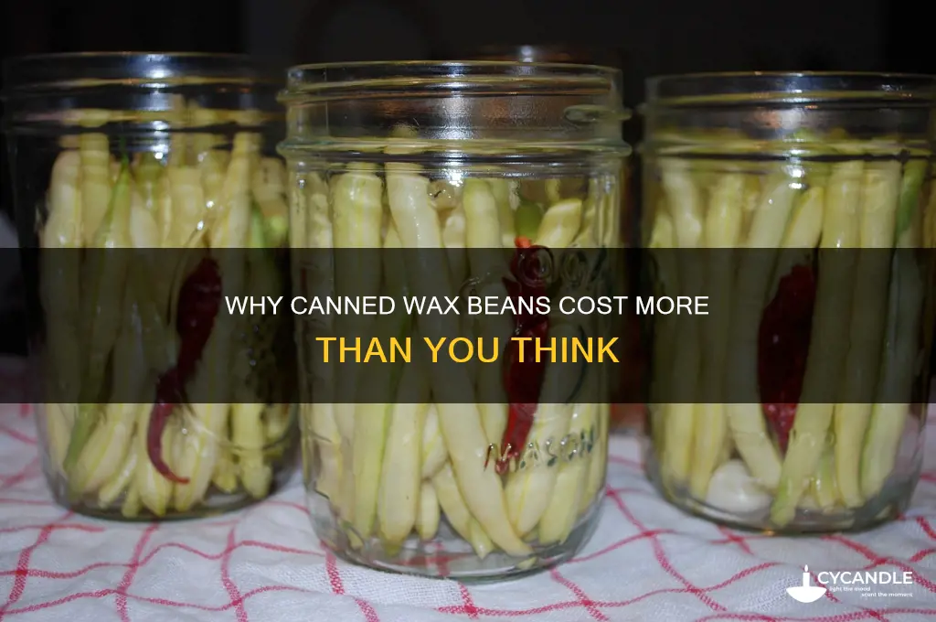 why are canned wax beans so expensive