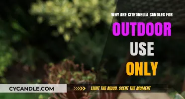 Citronella Candles: Why Outdoor Use is Essential for Safety