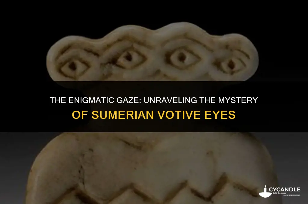 why are eyes in sumerian votive figures so big