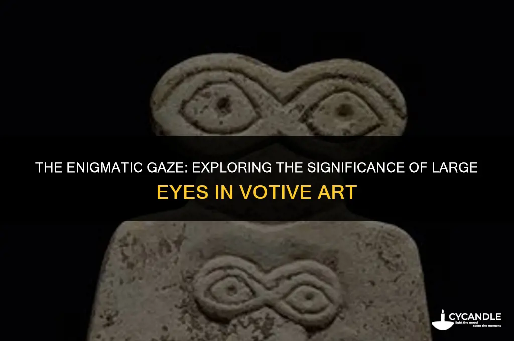 why are eyes in votive art big