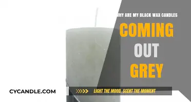 Why Black Wax Candles Turn Grey: Causes and Solutions