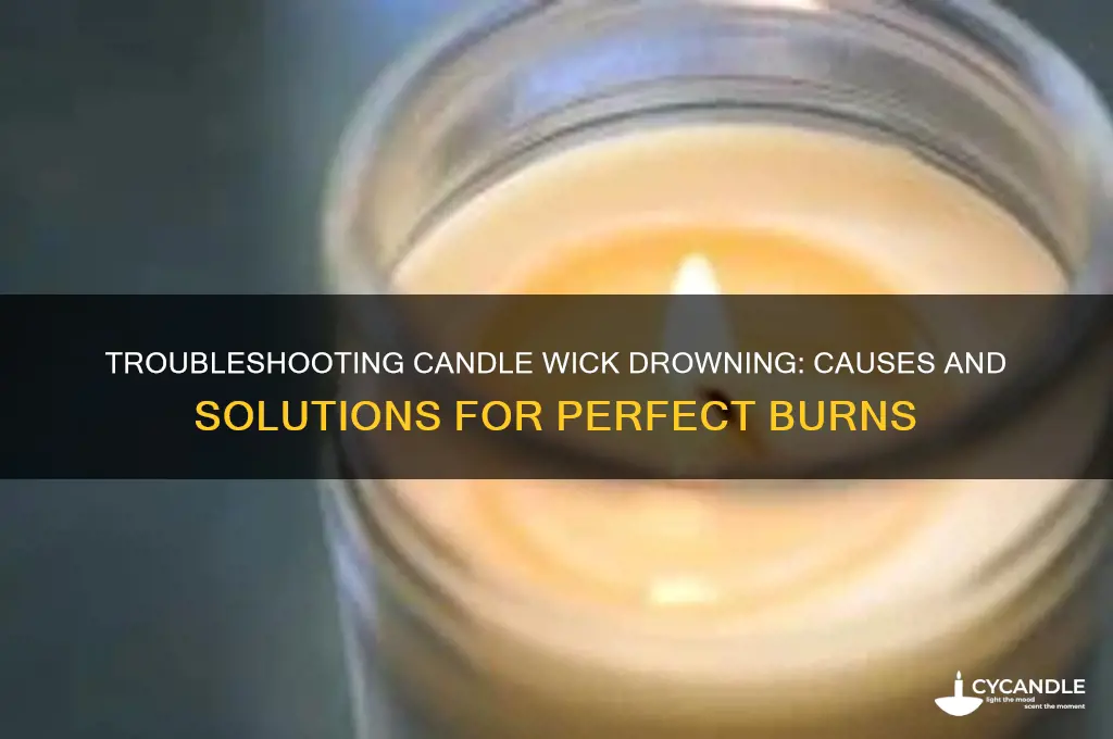 why are my candle wick drowning