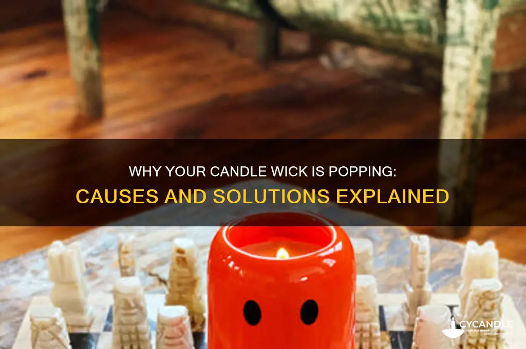 why are my candle wick popping