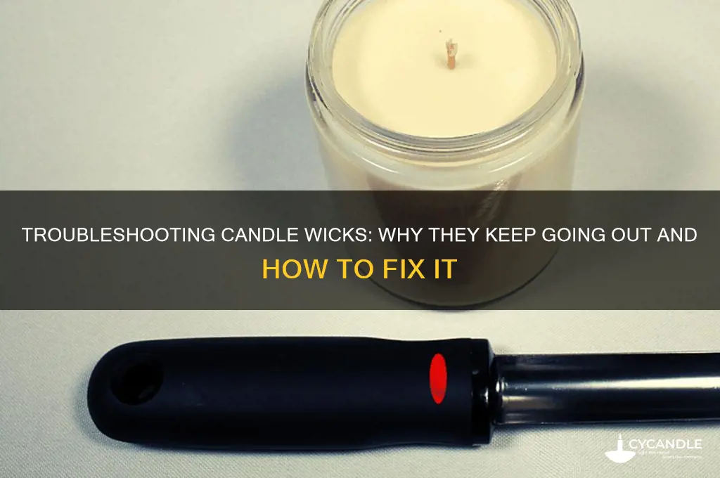 why are my candle wicks going out
