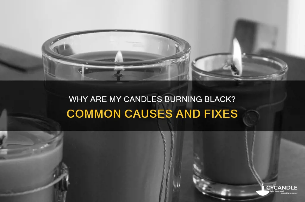 why are my candles burning black