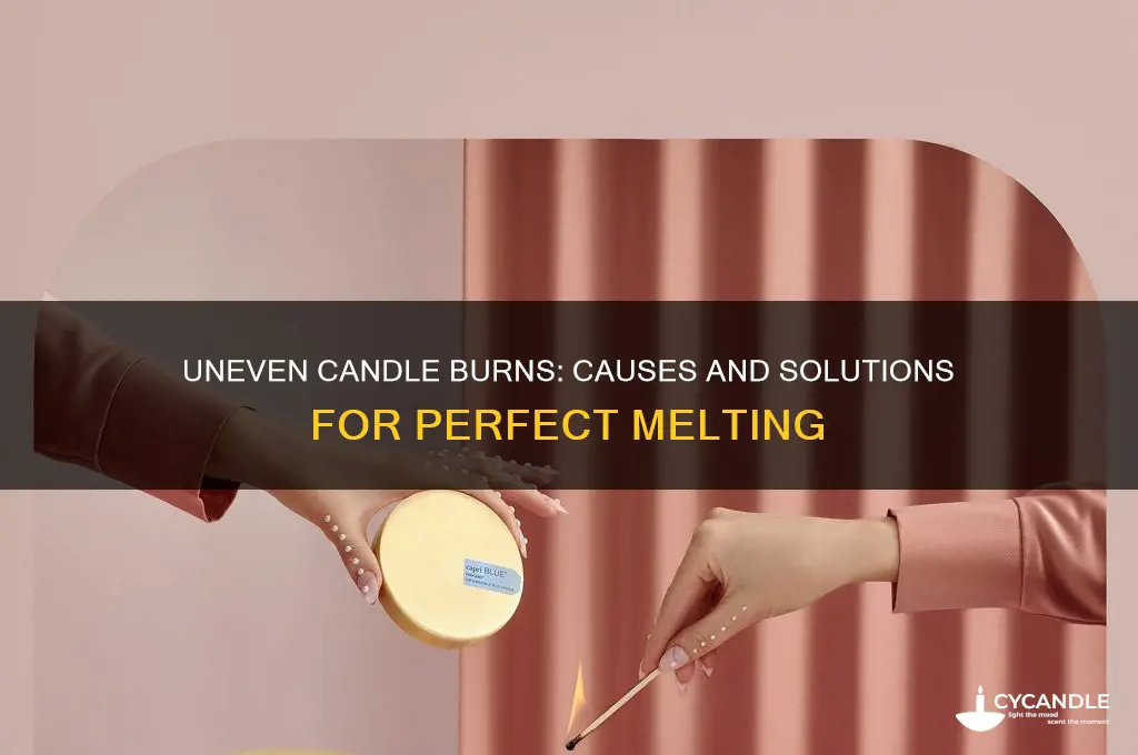why are my candles burning unevenly