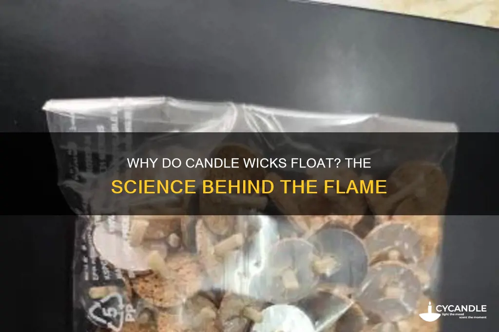 why are the wicks in candle floating