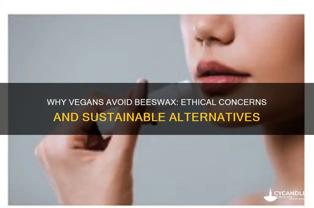 why are vegans against beeswax