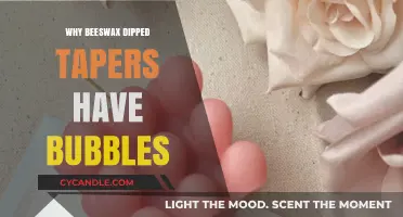 Why Beeswax Dipped Taper Candles Often Develop Bubbles