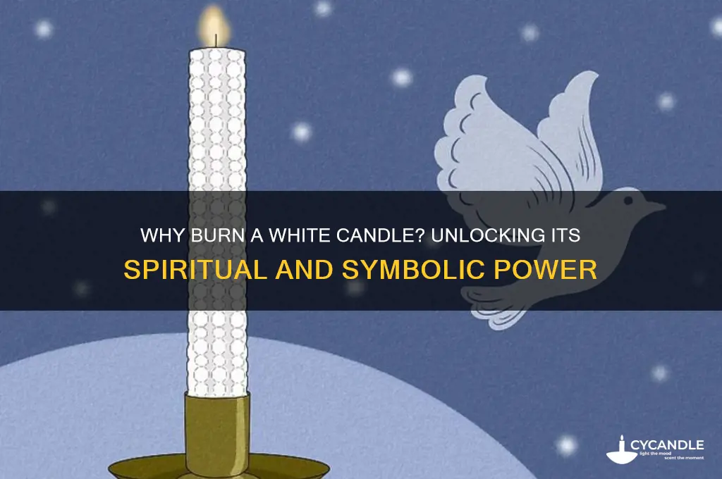 why burn a white candle