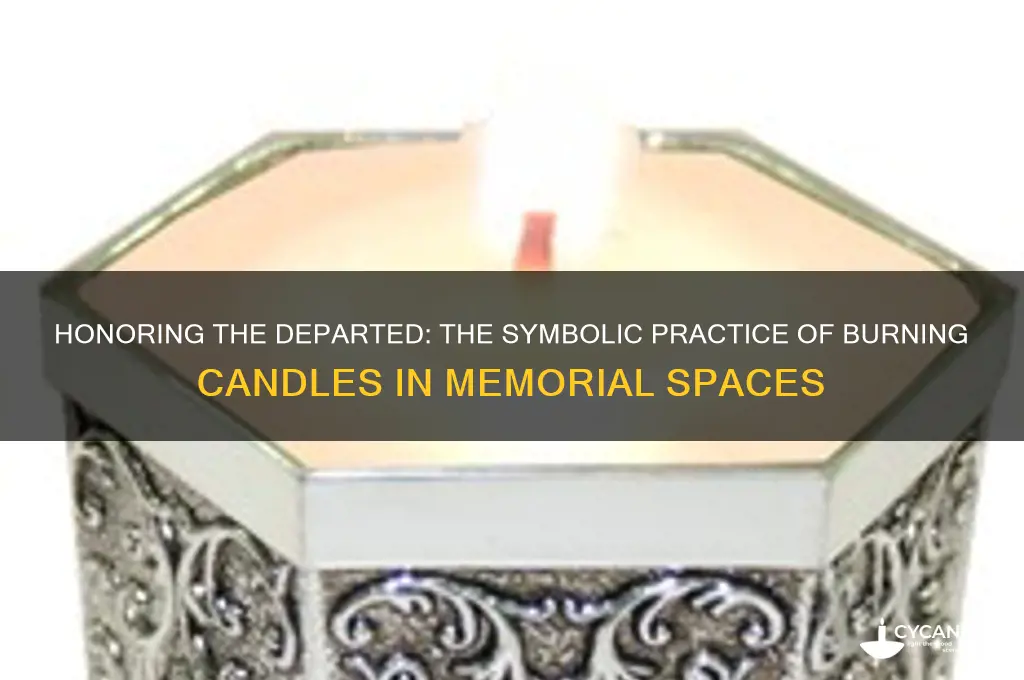 why burn candle in deceased room