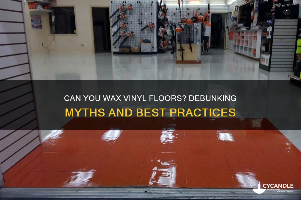 why can i wax my vinyl floor