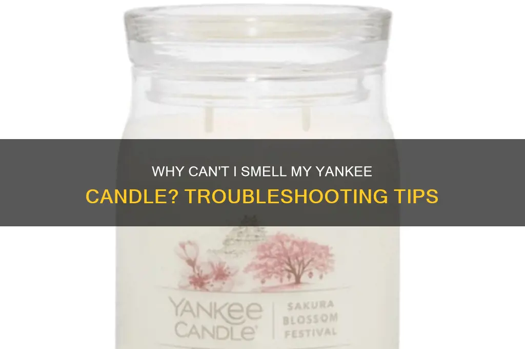 why can t i smell my yankee candle