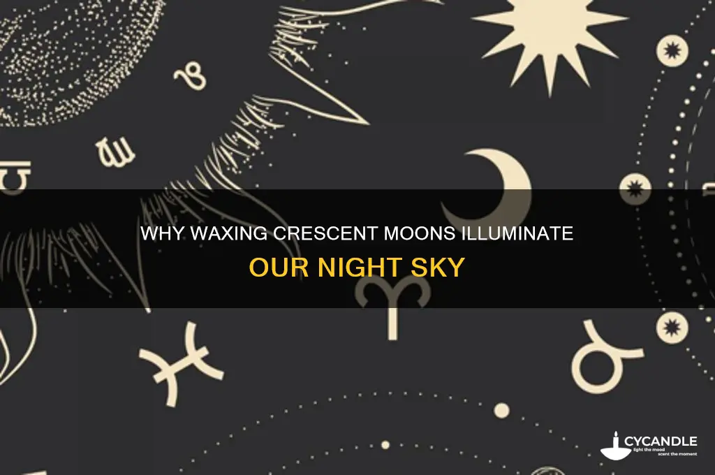 why can we see a waxing cresent at night