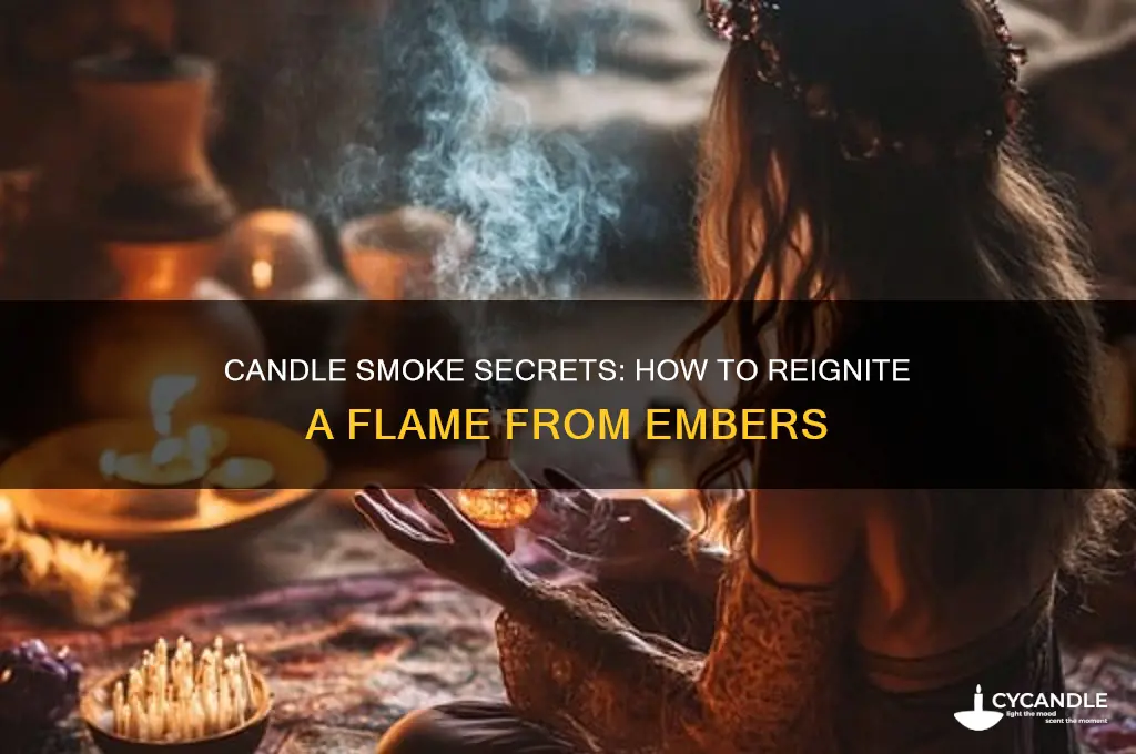 why can you light a candle from the smoke