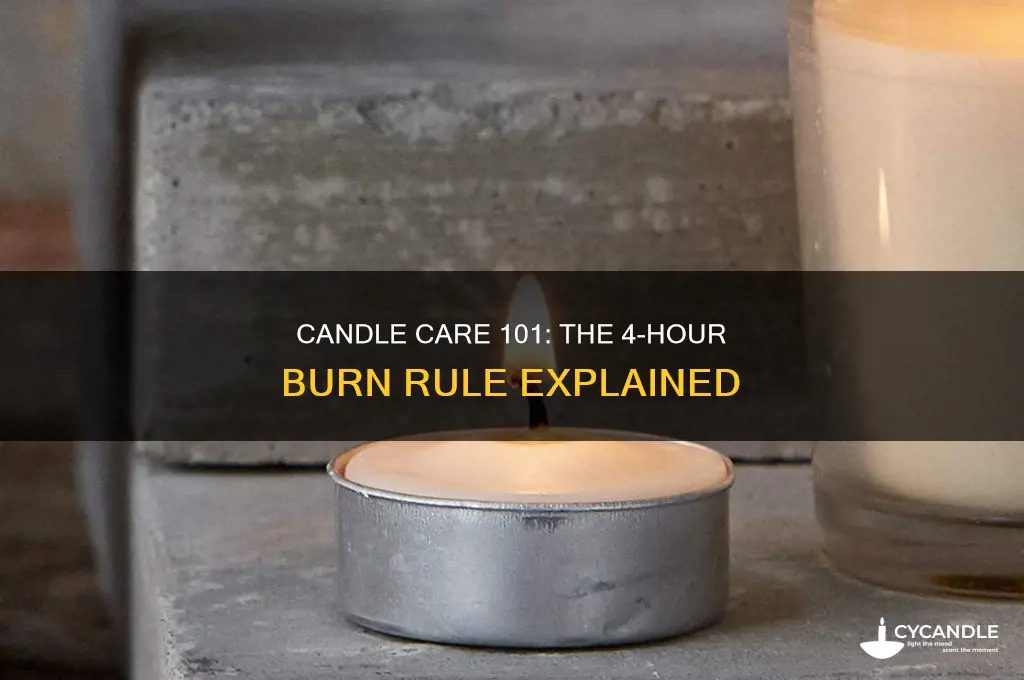why can you only burn a candle for 4 hours