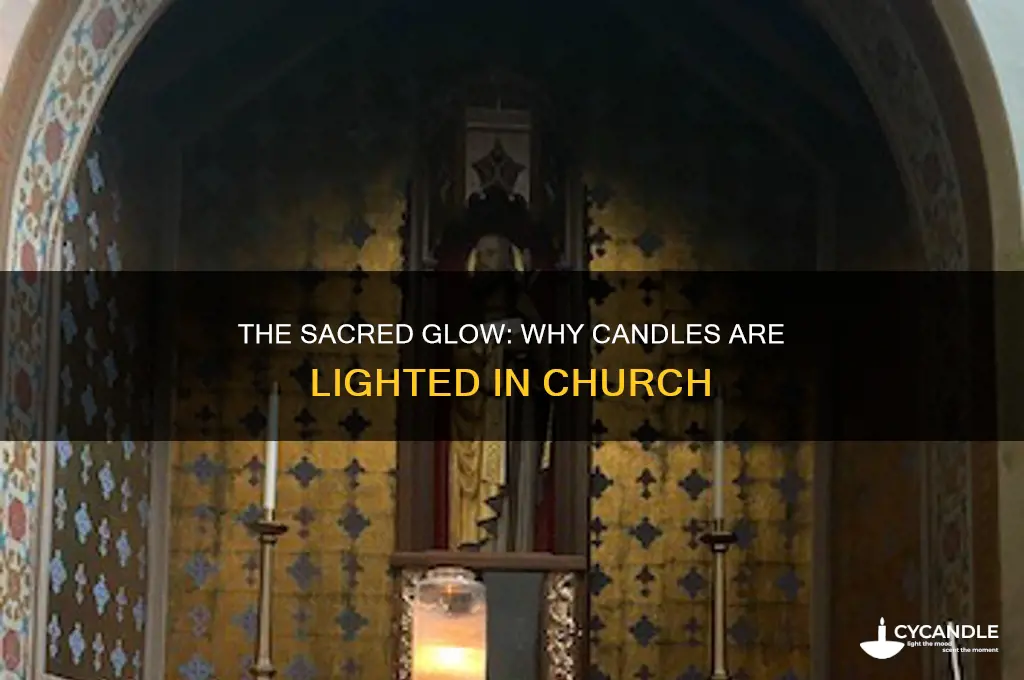 why candles are lighted in church