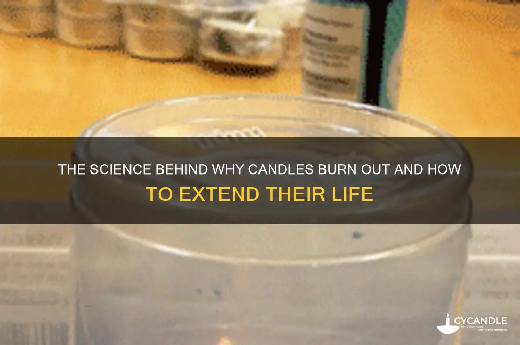 why candles burn out