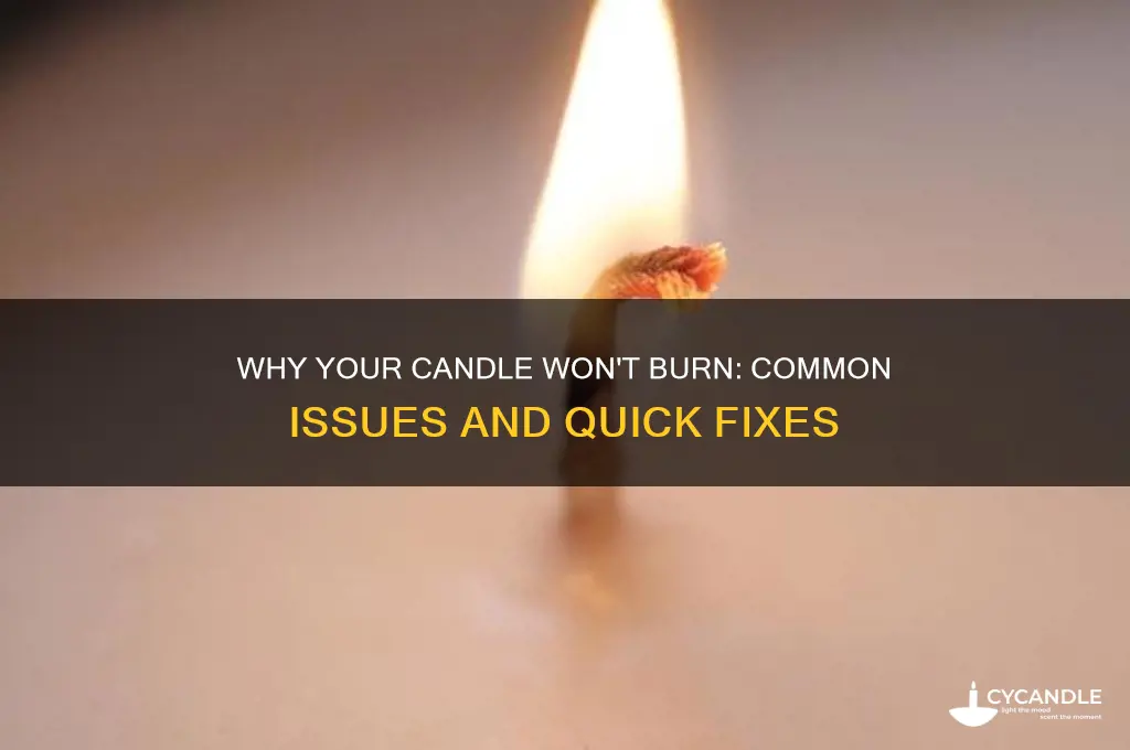 why cant i burn a candle