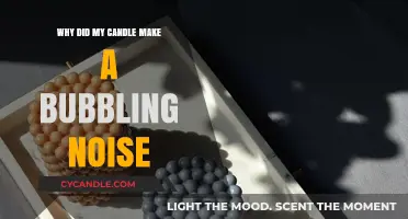 Why Your Candle Bubbled: Uncovering the Surprising Sounds of Wax