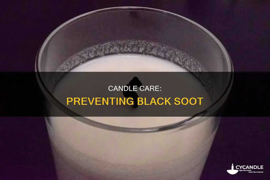 why did my candle turn black
