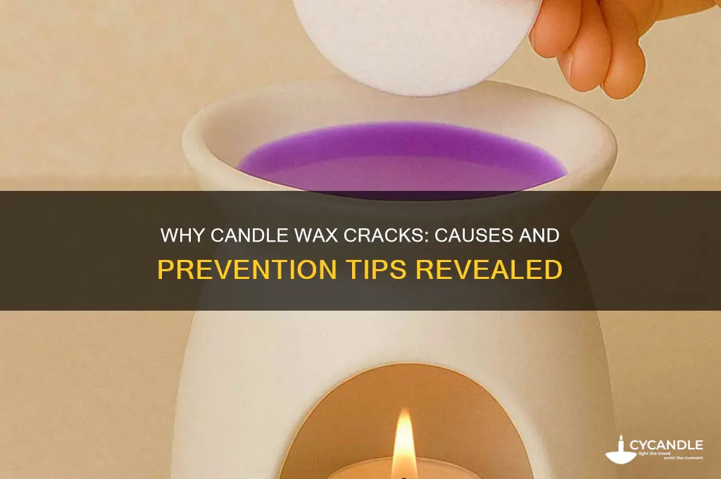 why did my candle wax crack