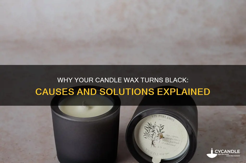 why did my candle wax turn black