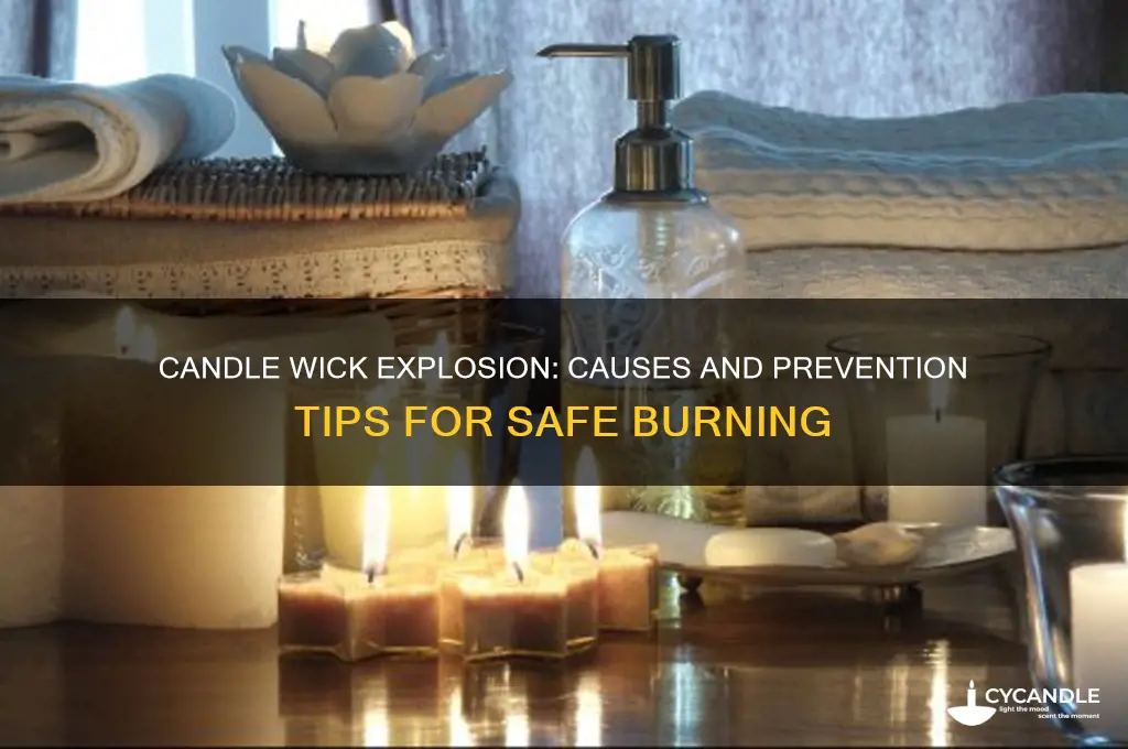 why did my candle wick explode