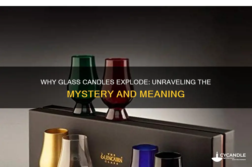 why did my glass candle explode meaning