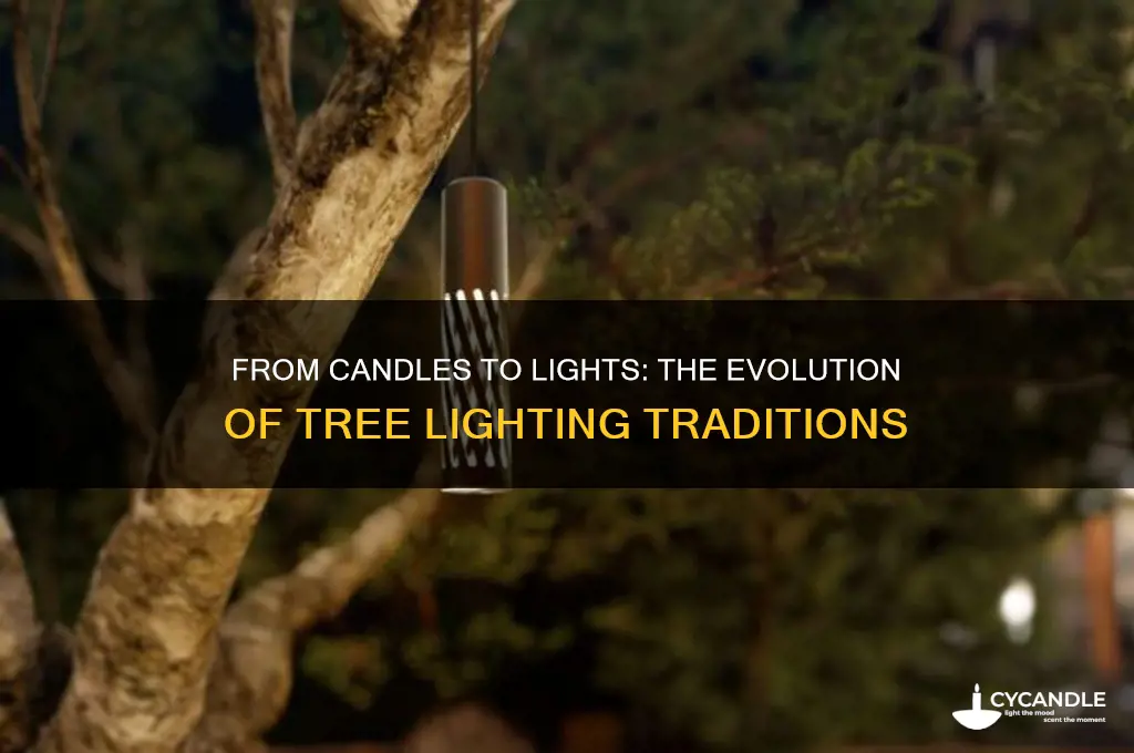 why did people stop using candles to light their trees