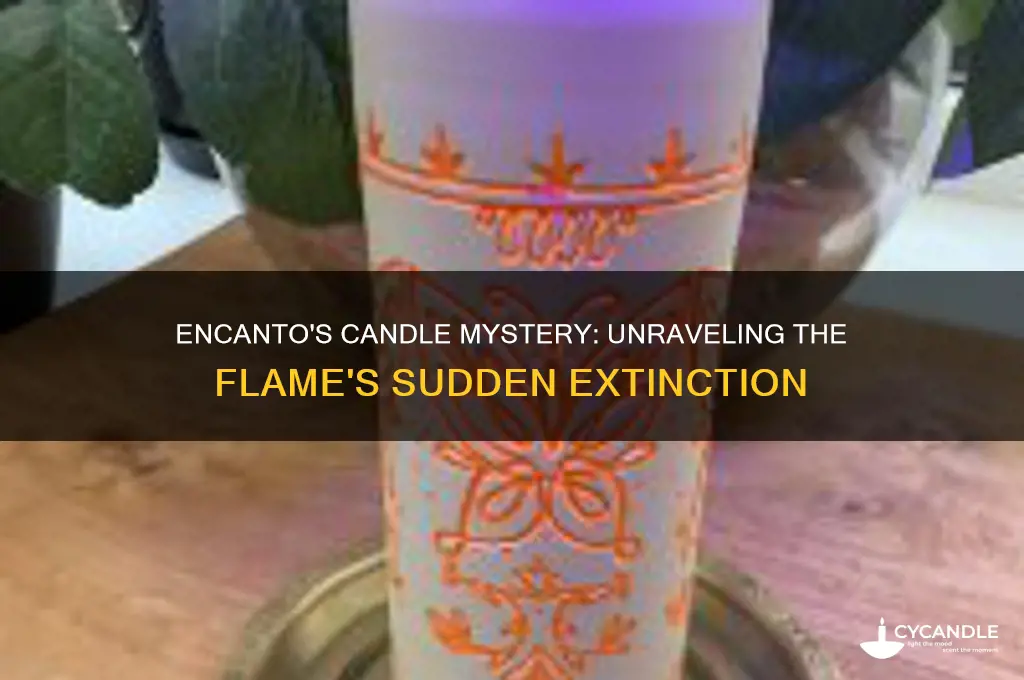why did the candle burn out in encanto
