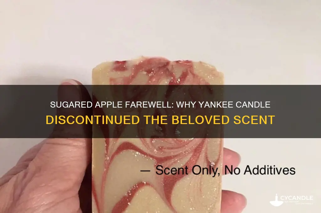 why did yankee candle discontinued sugared apple