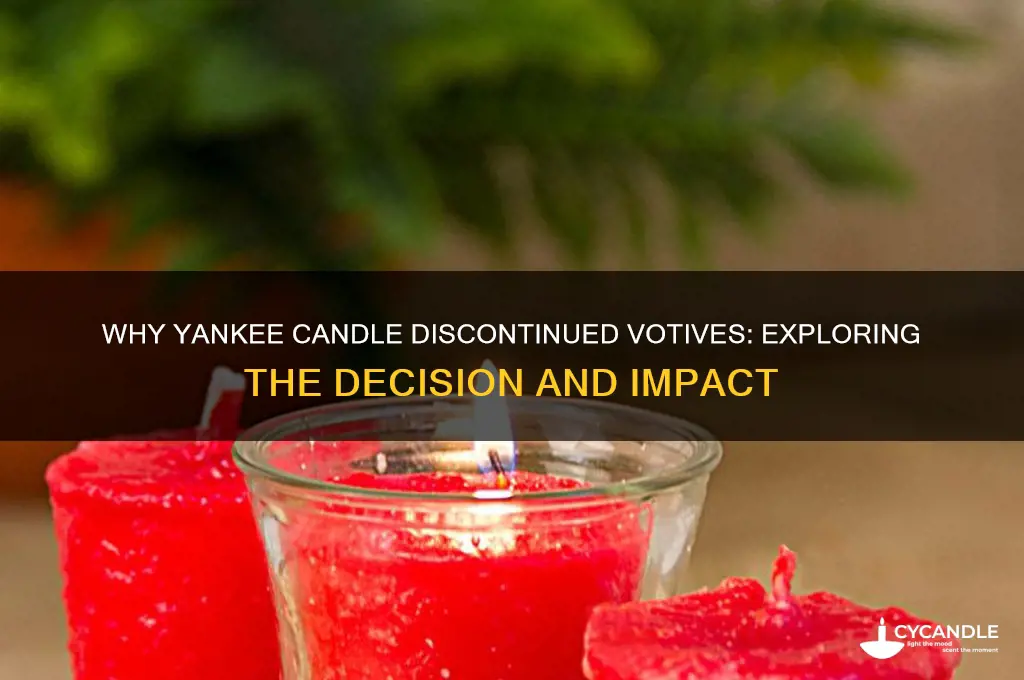 why did yankee candle stop making votives