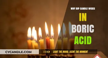 Enhance Candle Burn Quality: Dip Wicks in Boric Acid