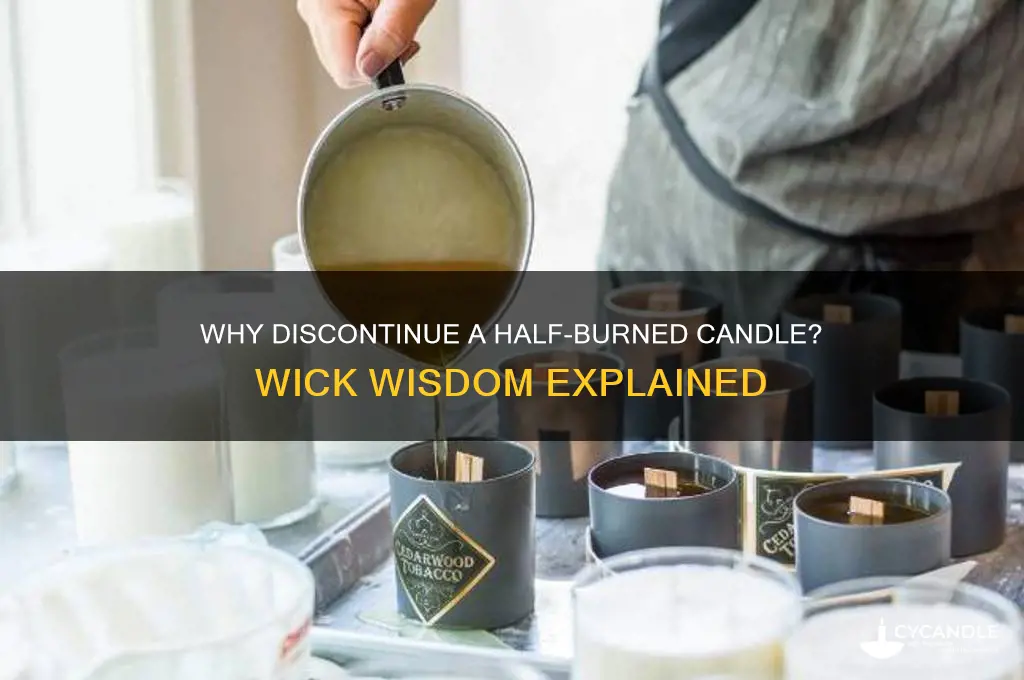 why discontinue candle half when wick left