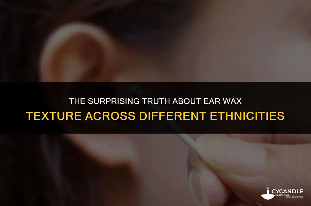 why do asians have dry ear wax