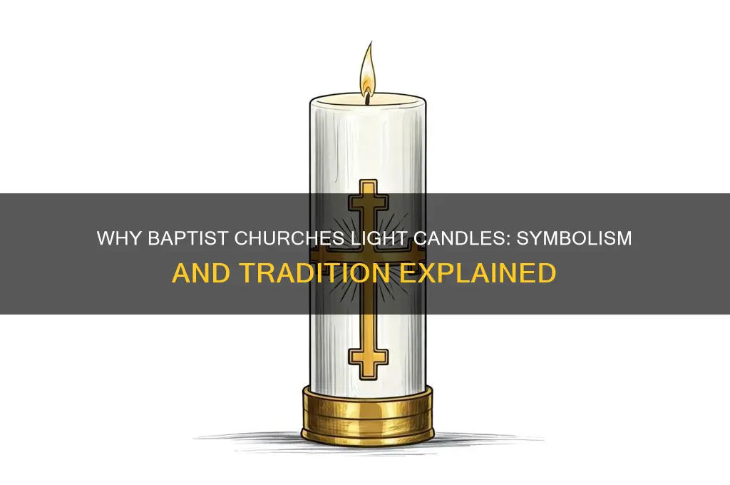 why do baptist light candles