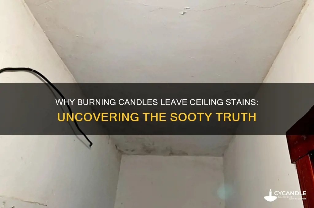 why do burning candles make the ceiling dirty