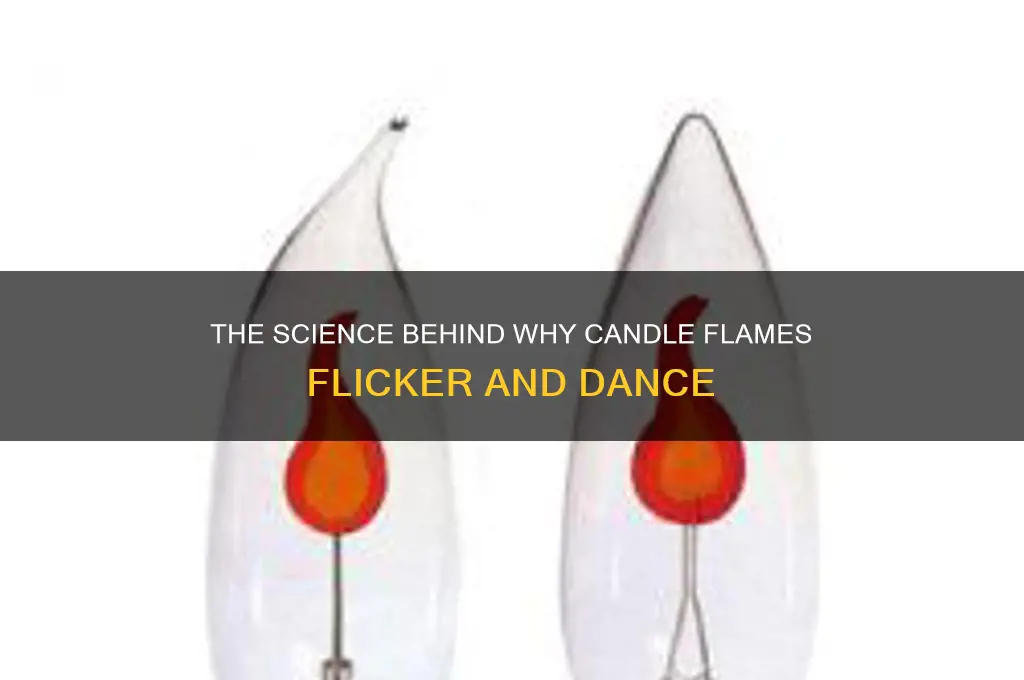 why do candle lights flicker