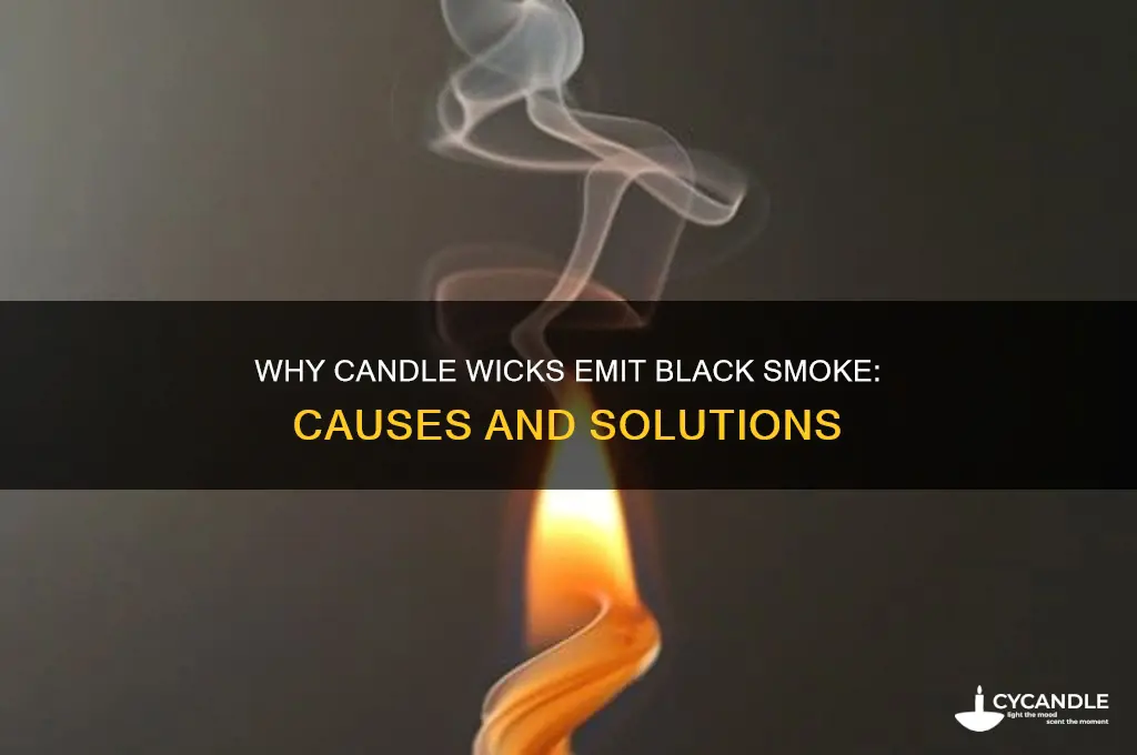 why do candle wicks blowing black smoke
