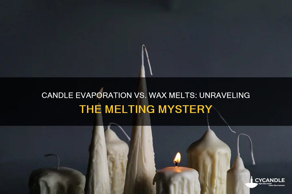 why do candles evaporate but not wax melts