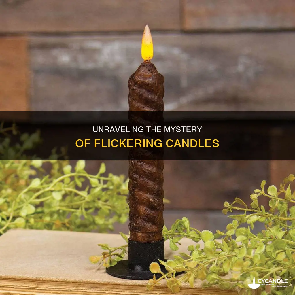 why do candles flicker