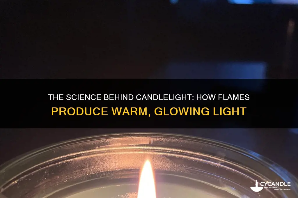 why do candles give off light