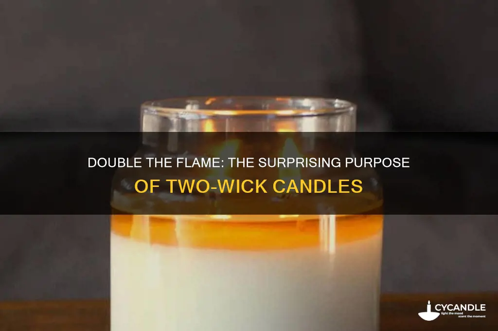 why do candles have 2 wicks