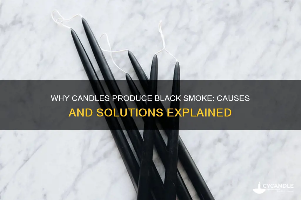 why do candles make black smoke