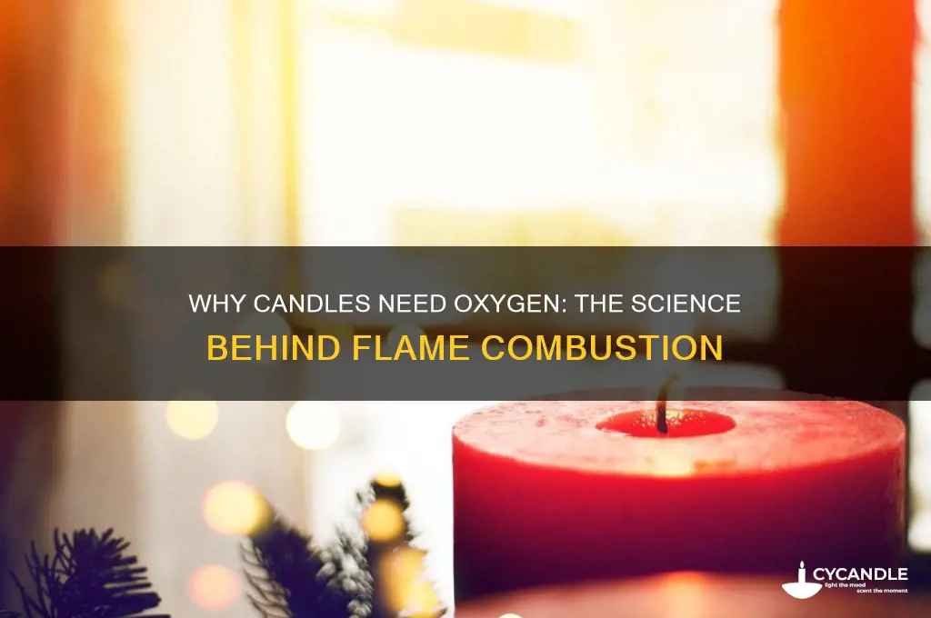 why do candles need oxygen to burn