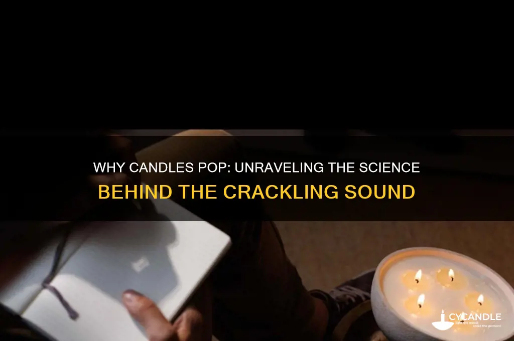 why do candles pop when you light them