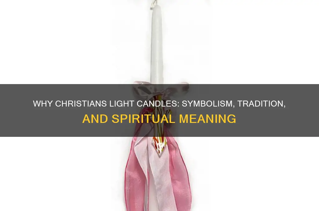 why do christians light candles